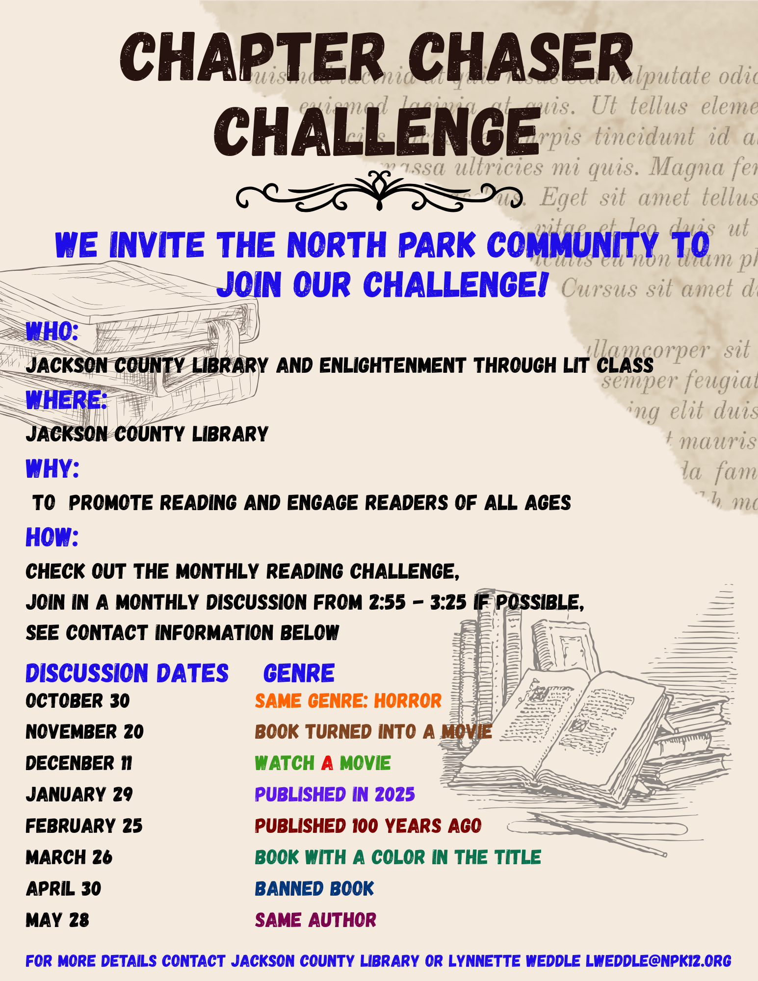 Chapter Challenger Poster